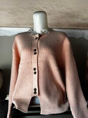 Cardigan Rajut Wanita Pink Pastel